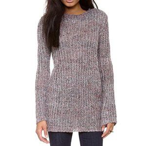 Anthropologie Mih Jeans Linen Bell Marled Sweater